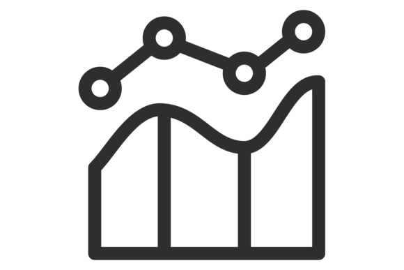 Diagram Line Icon. Financial Chart. Data Graphics