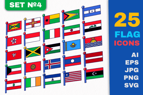 Flag Icons Set 4: Graphics for Global Branding
