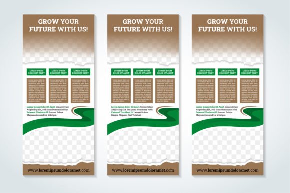 Grow Your Future Vertical Banner: Graphics and Print Templates