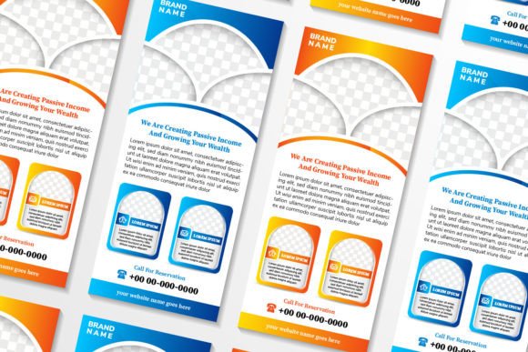 Growing Your Wealth Vertical Banner Graphics and Print Templates