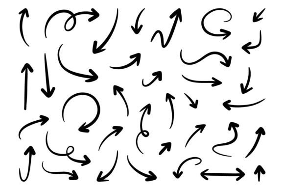 Hand Drawn Arrows for Visual Design