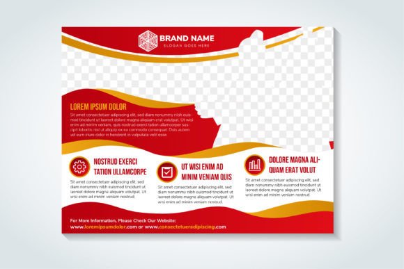 Liquid Education Horizontal Flyer: Graphics and Print Templates