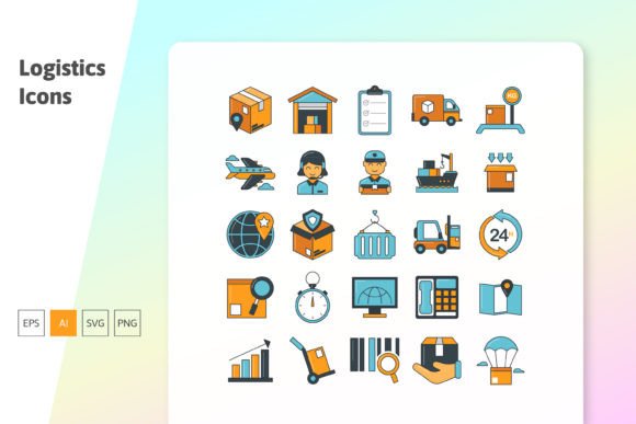 Logistic Filled Outline Icon: Graphics and Icons for Modern Branding