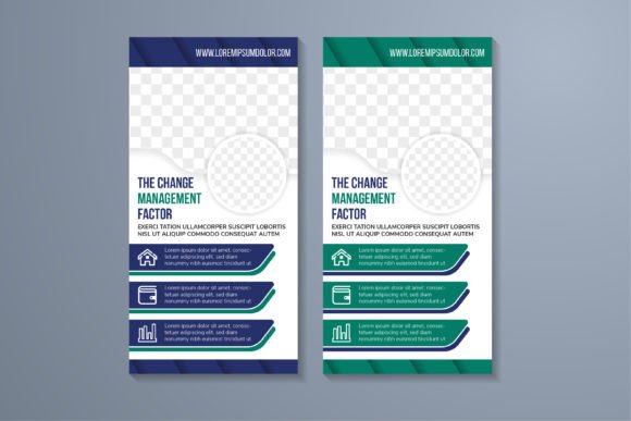 Management Factor Vertical Banner: Graphics and Print Templates