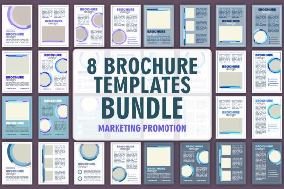 Marketing Service Brochure Design Bundle: Graphics for Local Business Branding