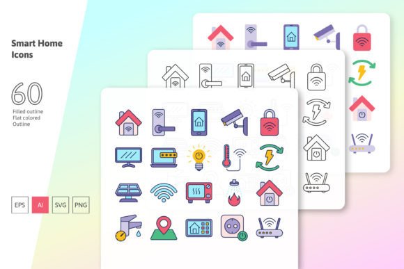 Smart Home Icon Set: Graphics and Icons for Modern Branding