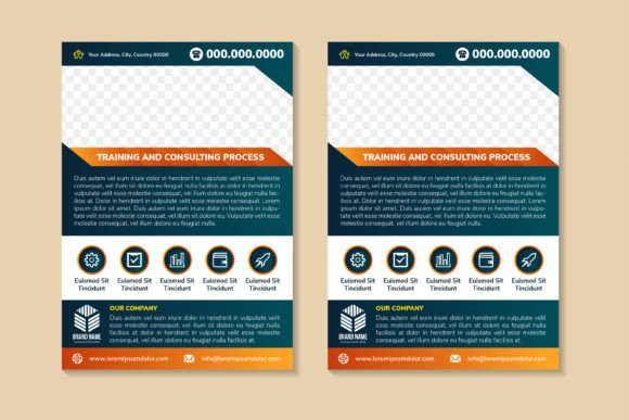 Training and Consulting Flyer Vertical: Graphics and Print Templates