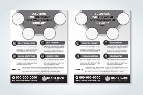 Wastewater Industry Vertical Flyer: Graphics & Print Templates